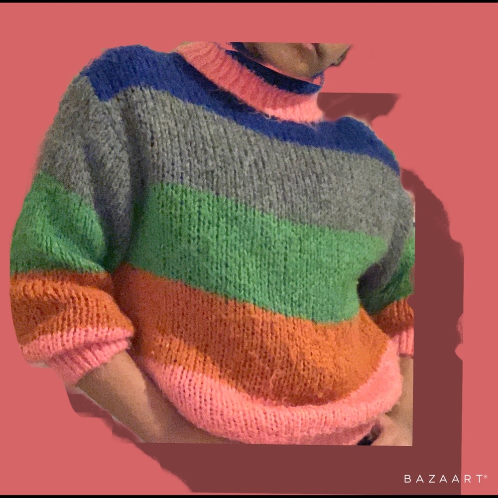 Zara Color block TurtleNeck (For Teens)